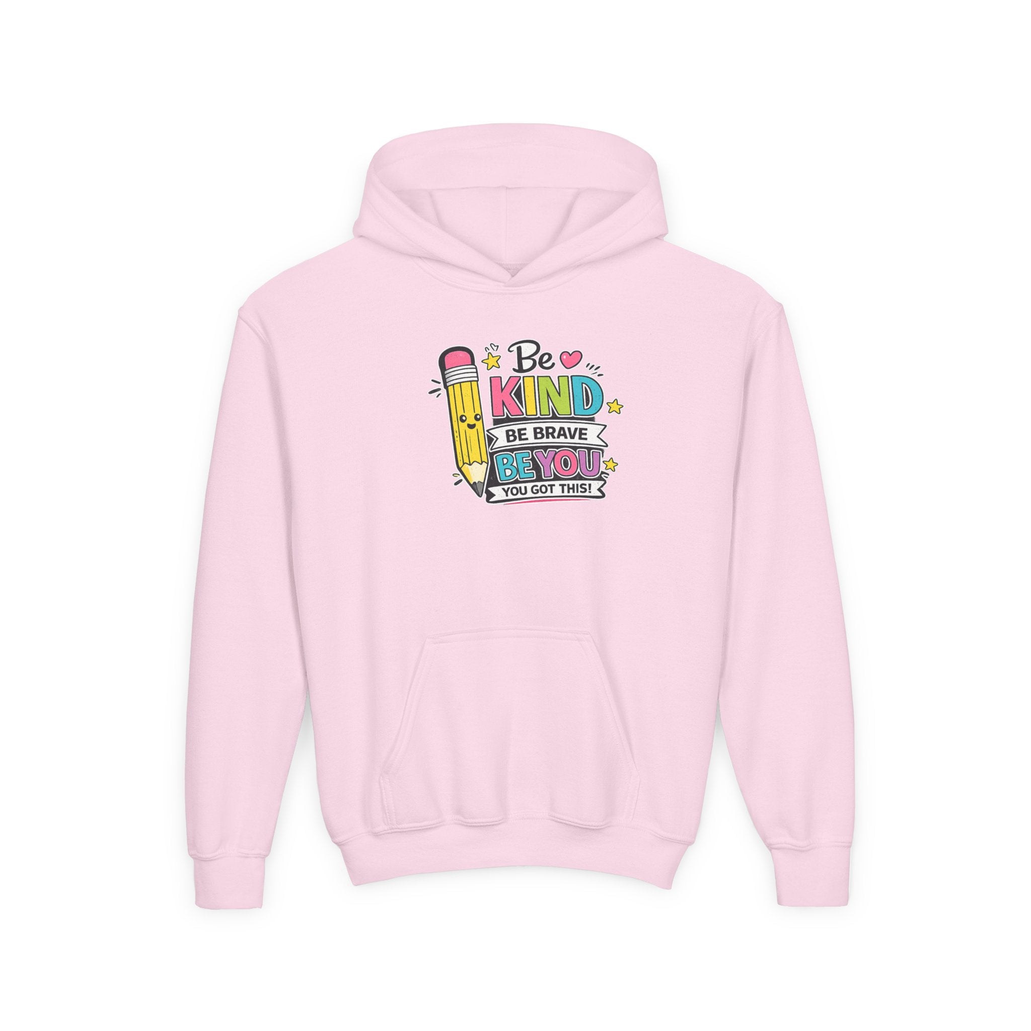 Be Kind Youth Hoodie – Encouraging Back-to-School Kids Sweatshirt