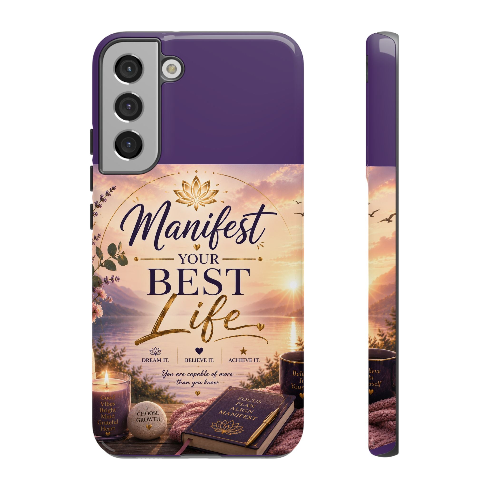 Manifest Your Best Life Phone Case — Inspirational Spiritual Protective Cover