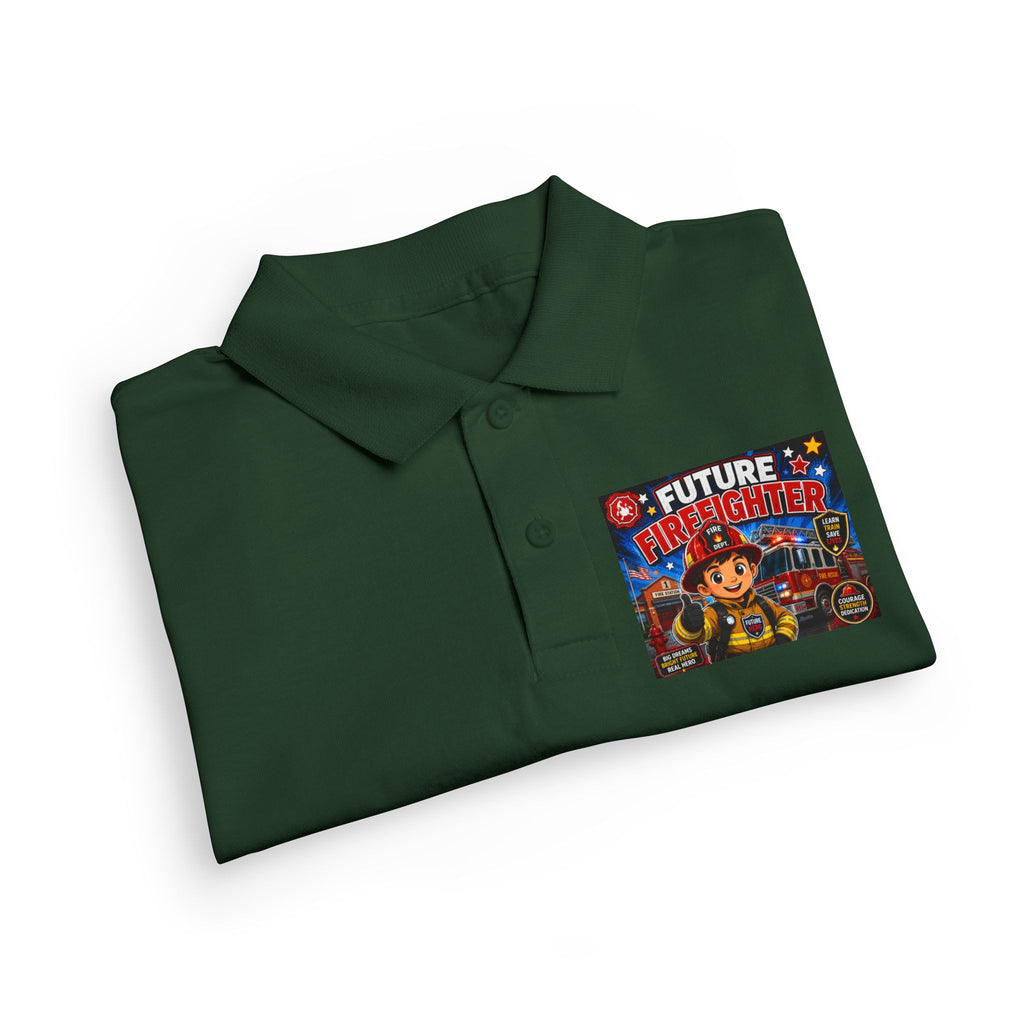 Youth Polo — "Future Firefighter" Kids Short-Sleeve Polo