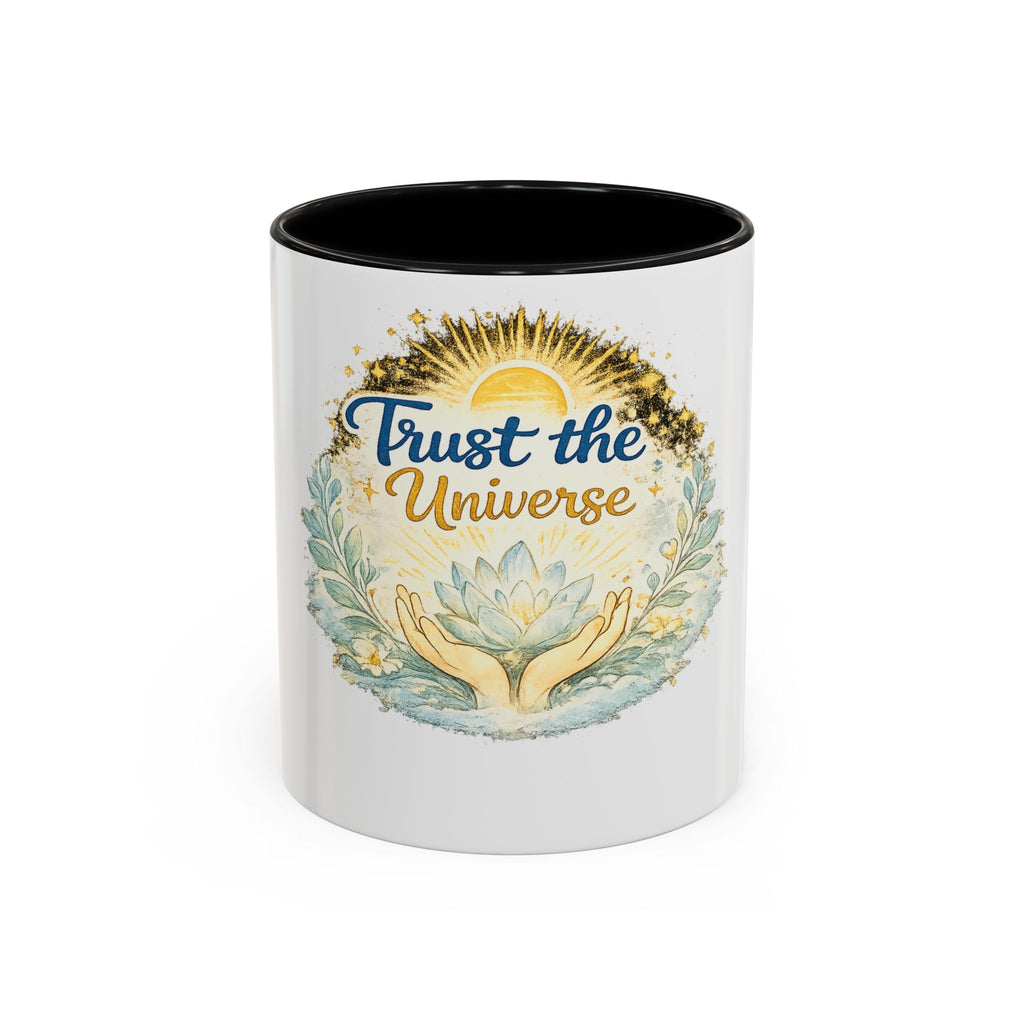 Trust the Universe Accent Coffee Mug — Inspirational Spiritual Tea & Coffee Cup (11/15oz)