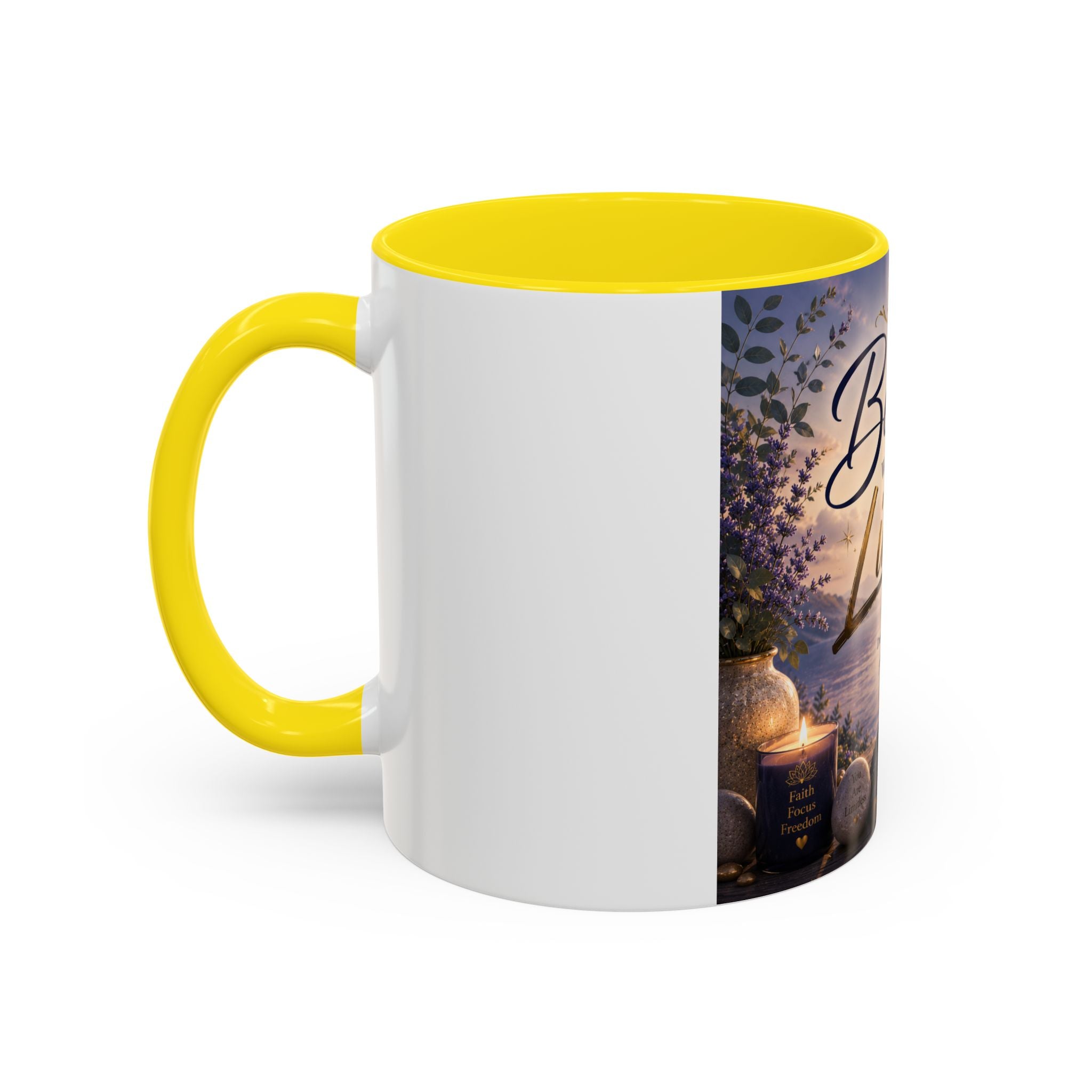 Believe Without Limits Coffee Mug — Inspirational Motivational Ceramic Mug (11/15oz)