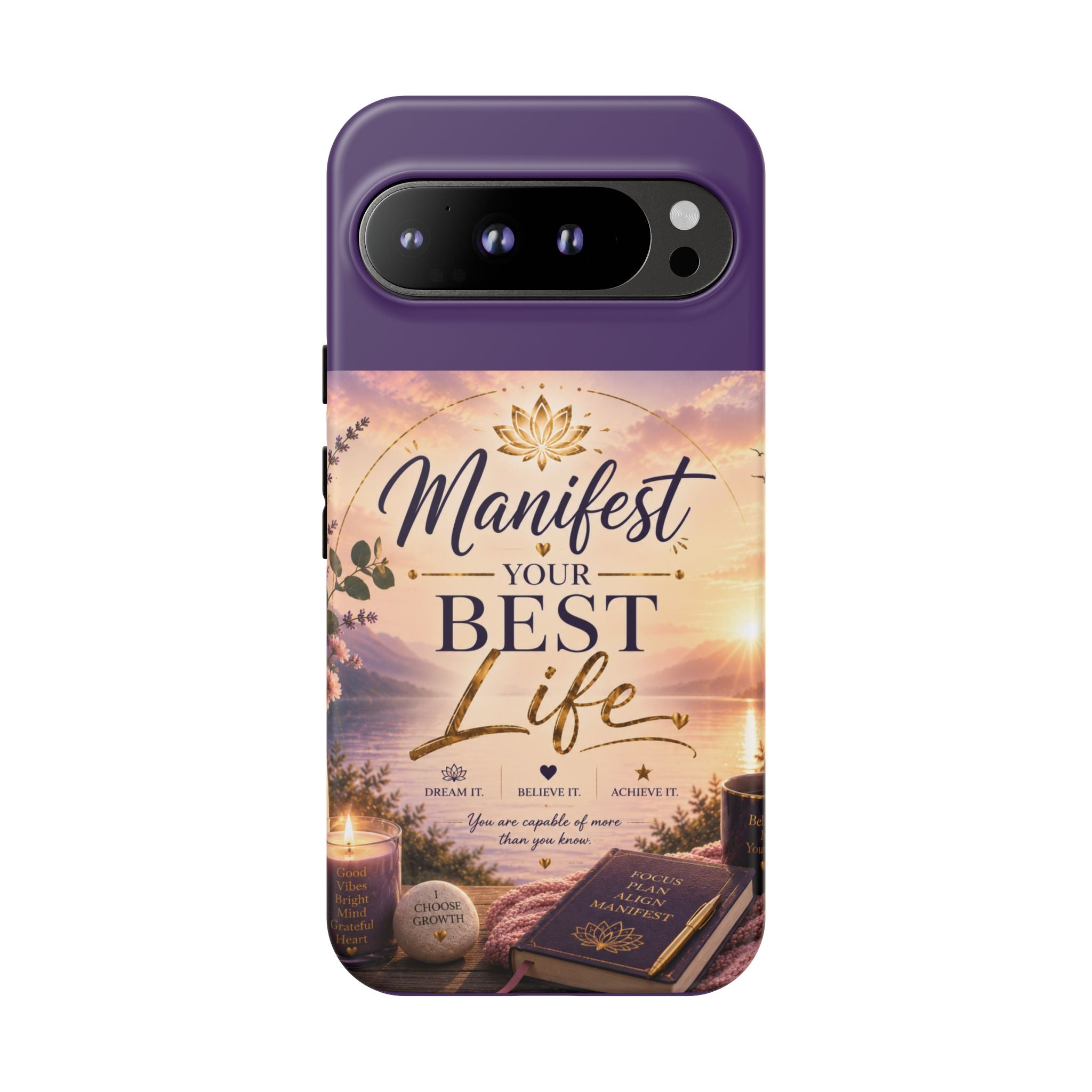 Manifest Your Best Life Phone Case — Inspirational Spiritual Protective Cover