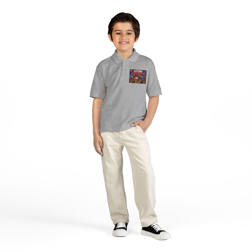 Youth Polo — "Future Firefighter" Kids Short-Sleeve Polo