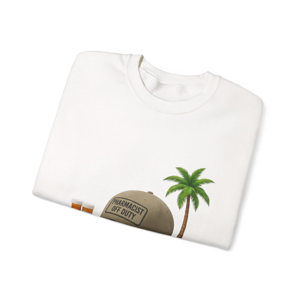 Vacation Vibes Sweatshirt — 'Pharmacist Off Duty' Palm Tree Travel Crewneck