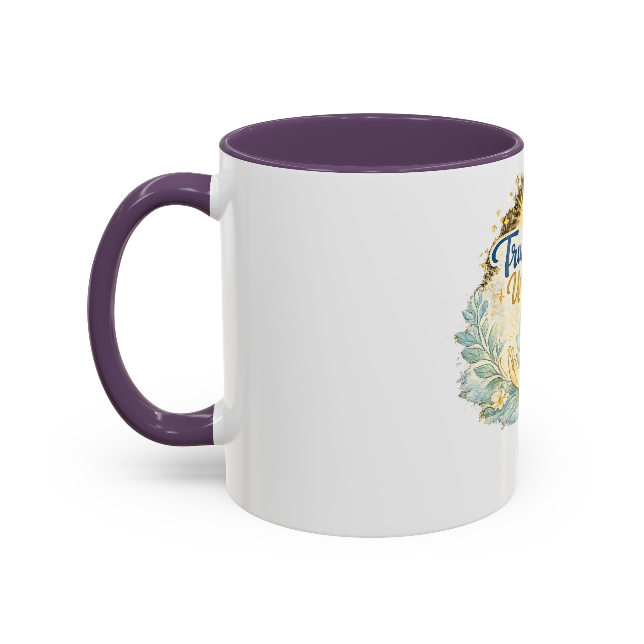 Trust the Universe Accent Coffee Mug — Inspirational Spiritual Tea & Coffee Cup (11/15oz)