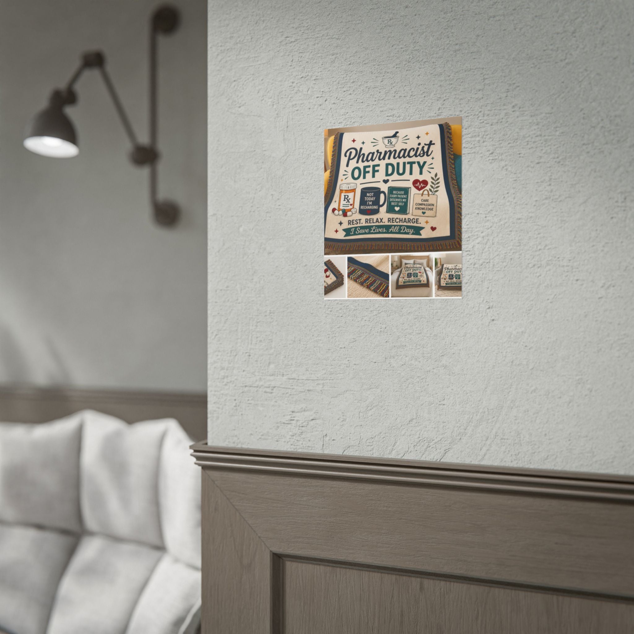Pharmacist Off Duty Poster - Rest Relax Recharge Wall Art