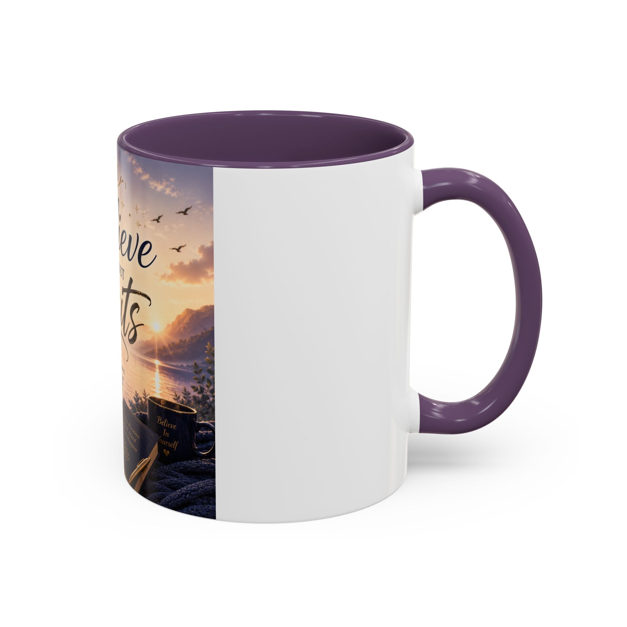 Believe Without Limits Coffee Mug — Inspirational Motivational Ceramic Mug (11/15oz)