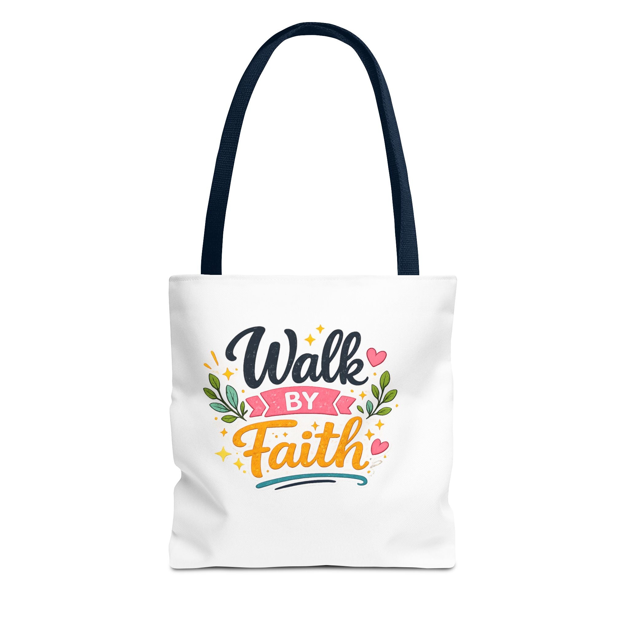 Walk By Faith Tote Bag — Inspirational Christian Canvas Tote, Faith-Based Gift