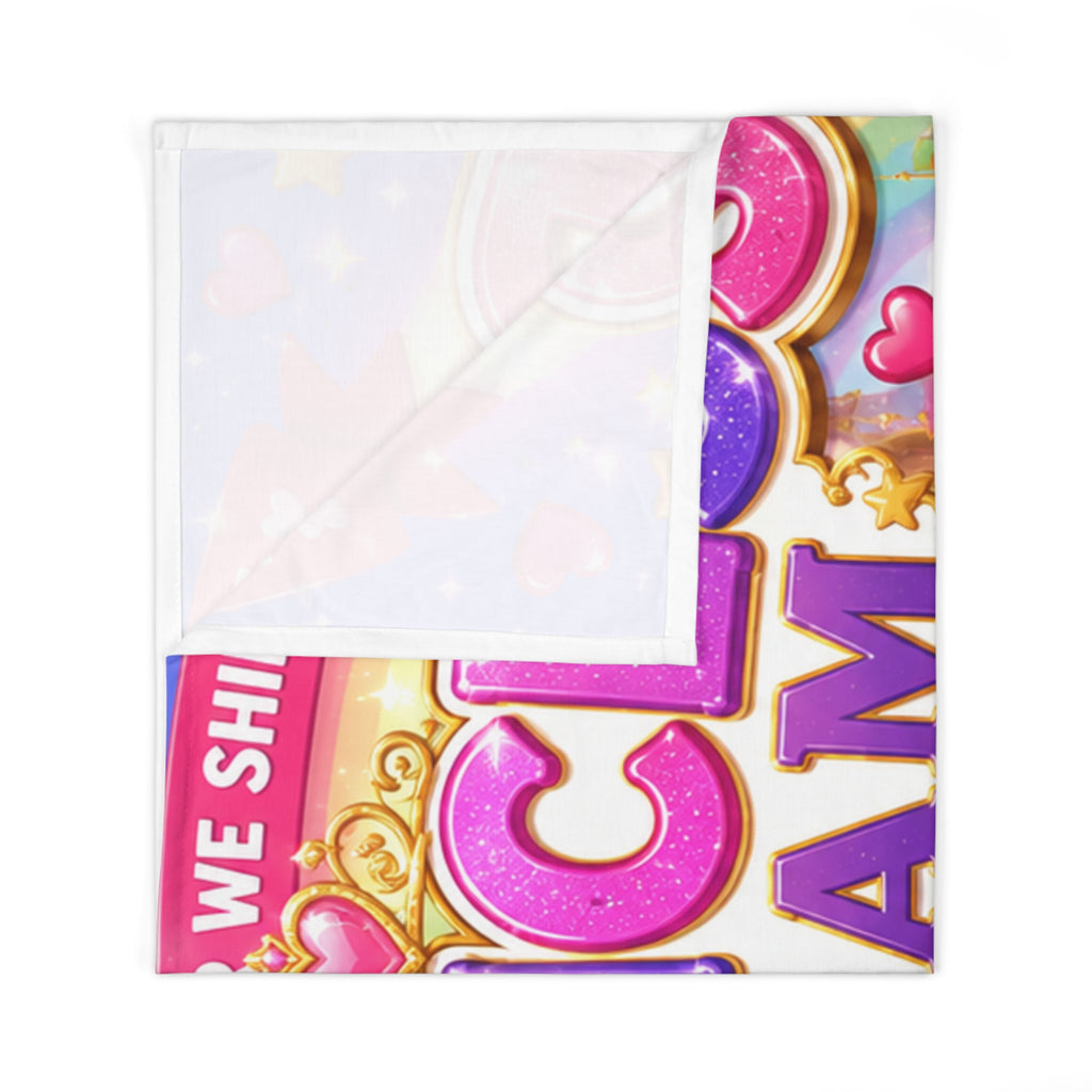 Princess Team Baby Swaddle Blanket – Dream Big, Stay Positive Nursery Swaddle