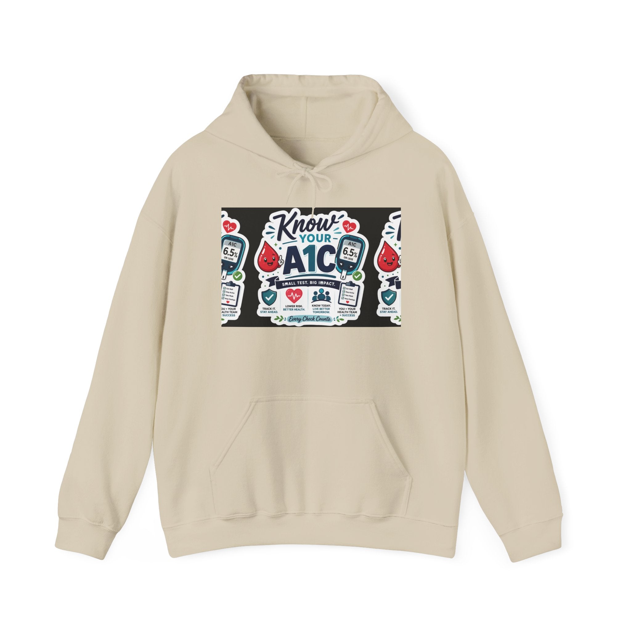 Know Your A1C Hoodie — Diabetes Awareness Sweatshirt