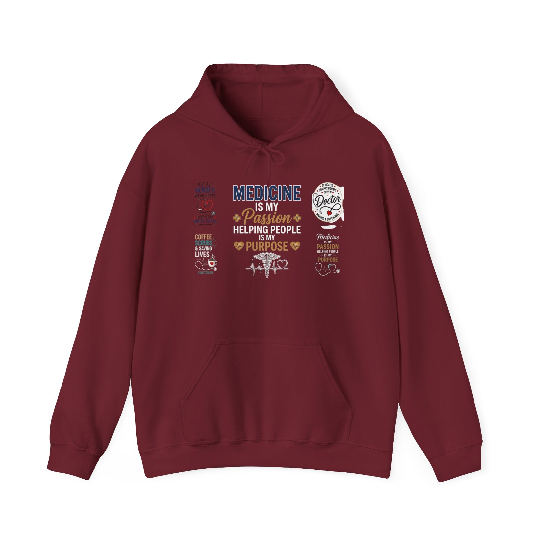 Medicine Passion Purpose Hoodie – Medical Student & Nurse Gift Pullover