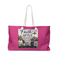 Faith Can Move Mountains Weekender Bag — Inspirational Christian Travel Tote