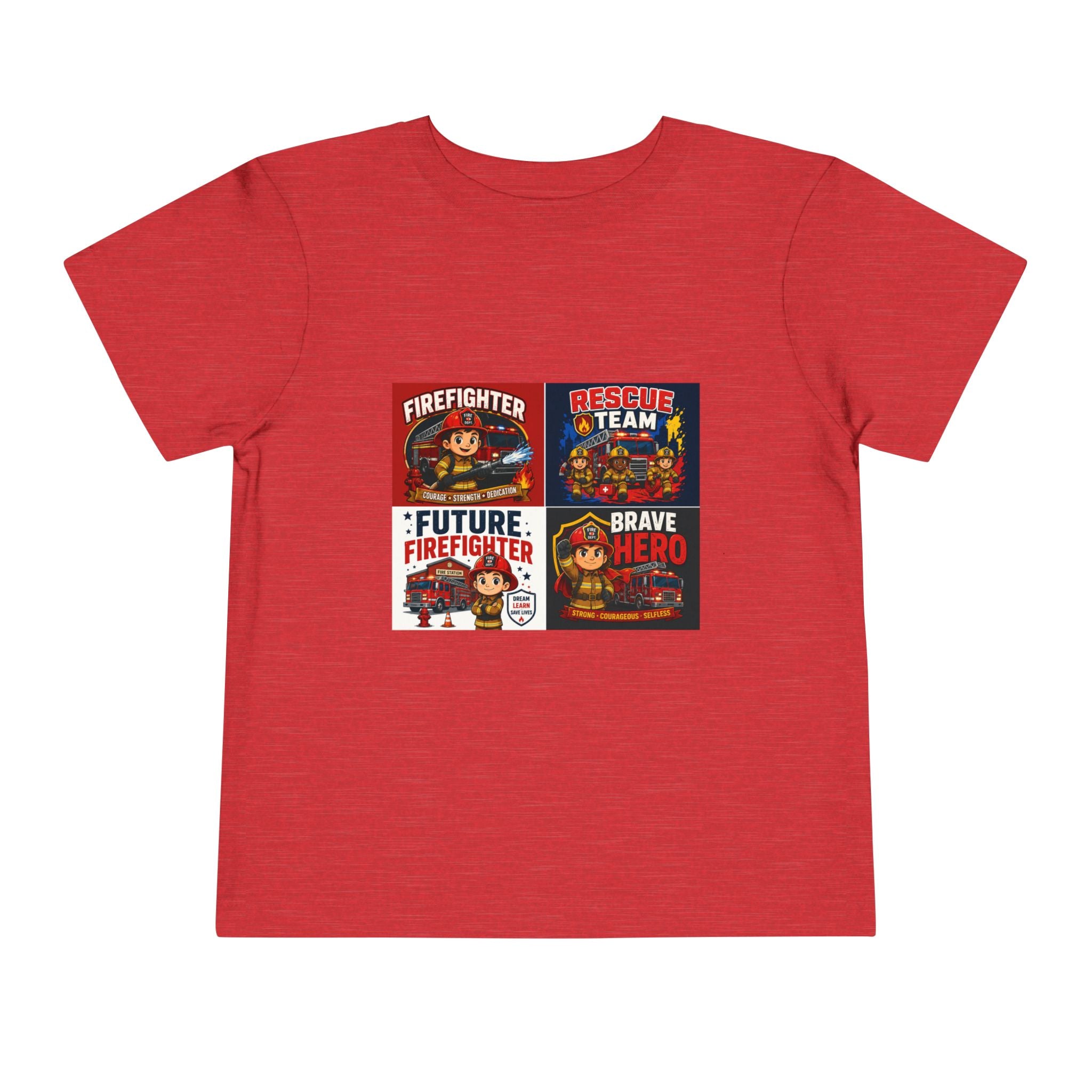 Toddler Firefighter Tee – "Future Firefighter" Rescue Team Brave Hero Kids Shirt