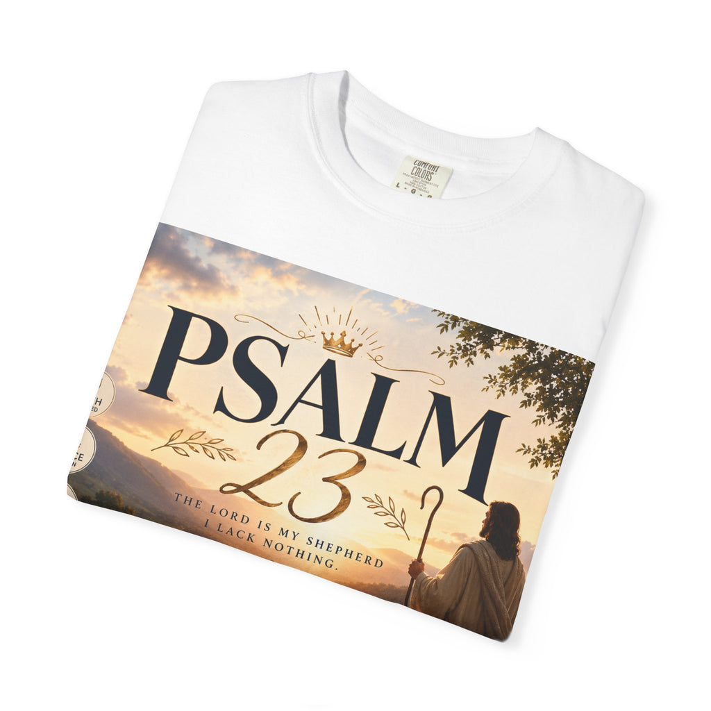 Psalm 23 T-Shirt — Christian Faith Shepherd Graphic Tee