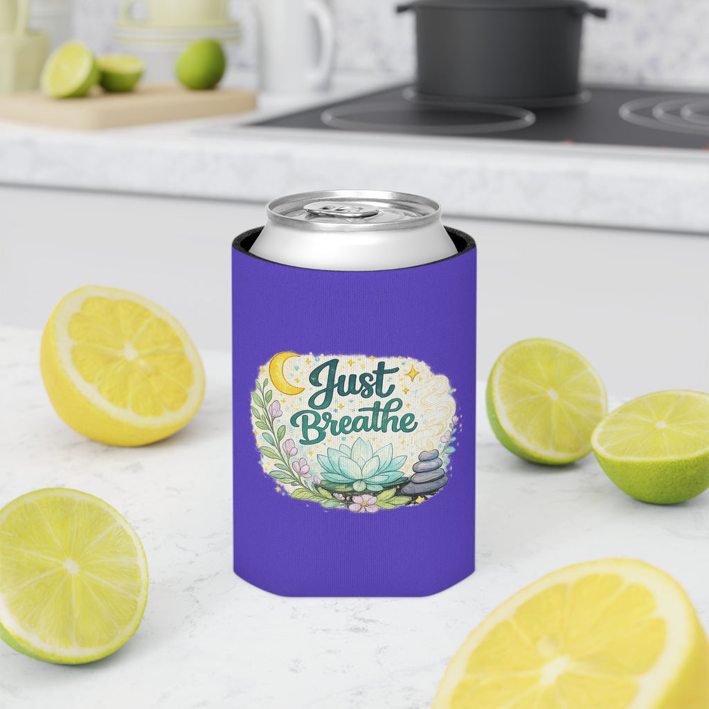 Just Breathe Can Cooler — Calming Floral Beverage Insulator