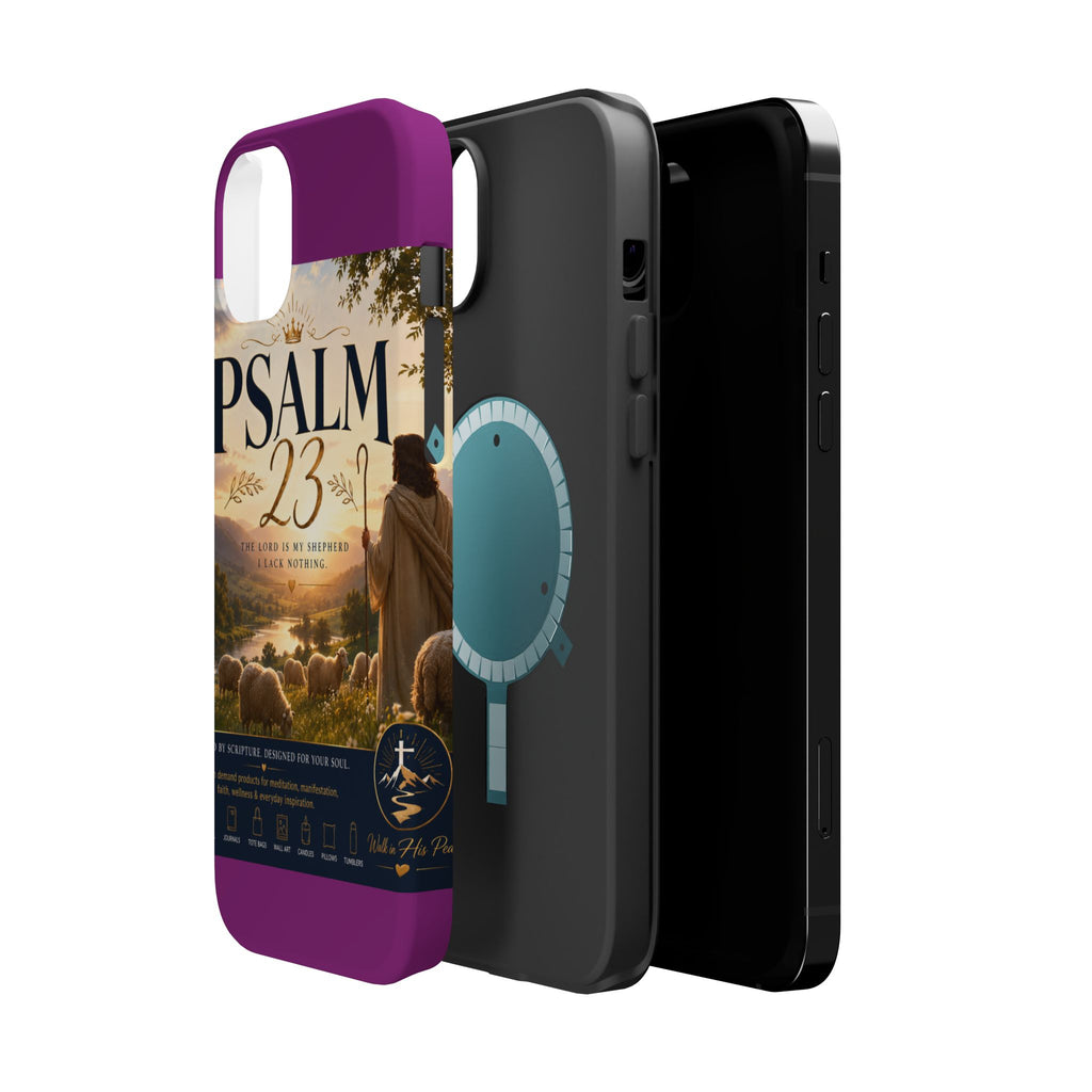 Psalm 23 Phone Case — Magnetic Impact-Resistant Christian iPhone Cover