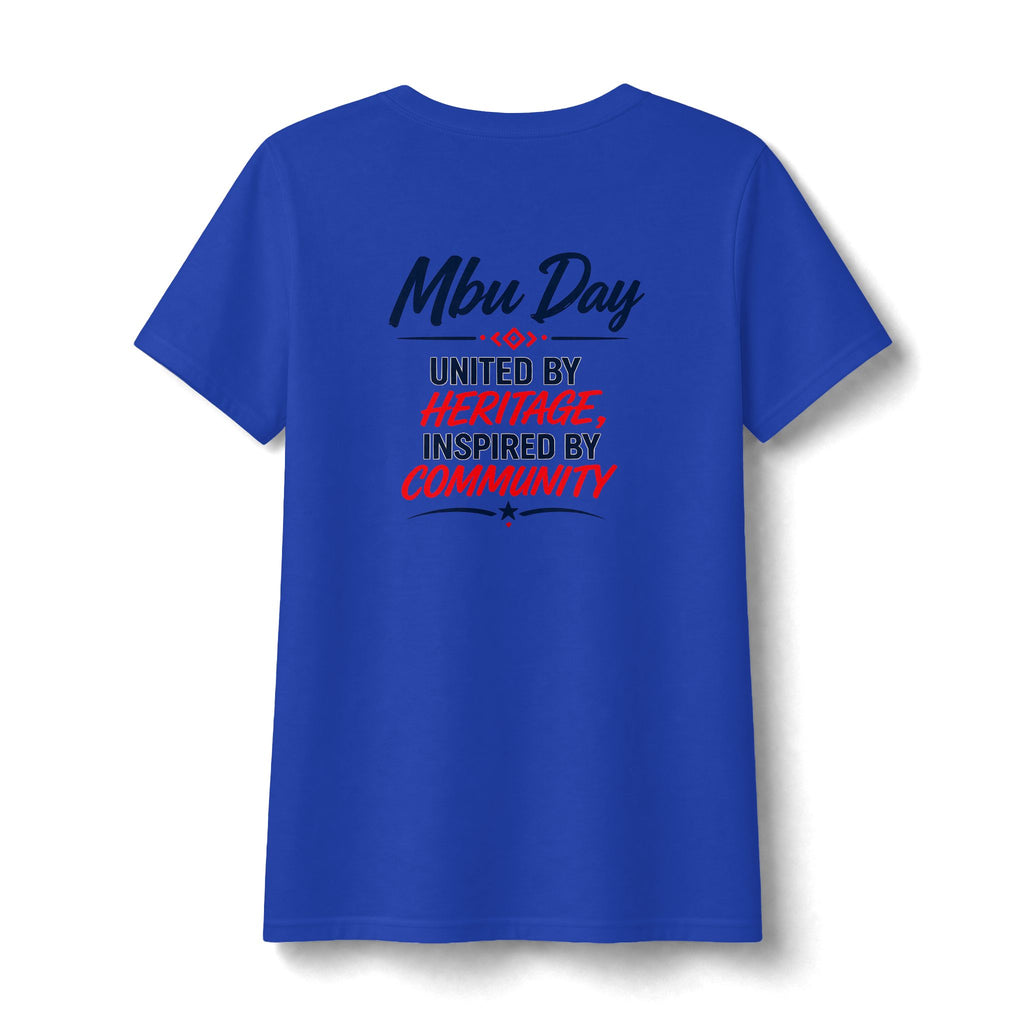 Mbu Day Texas V-Neck Tee — "Mbu Day: United by Heritage, Inspired by Community" Women's Shirt