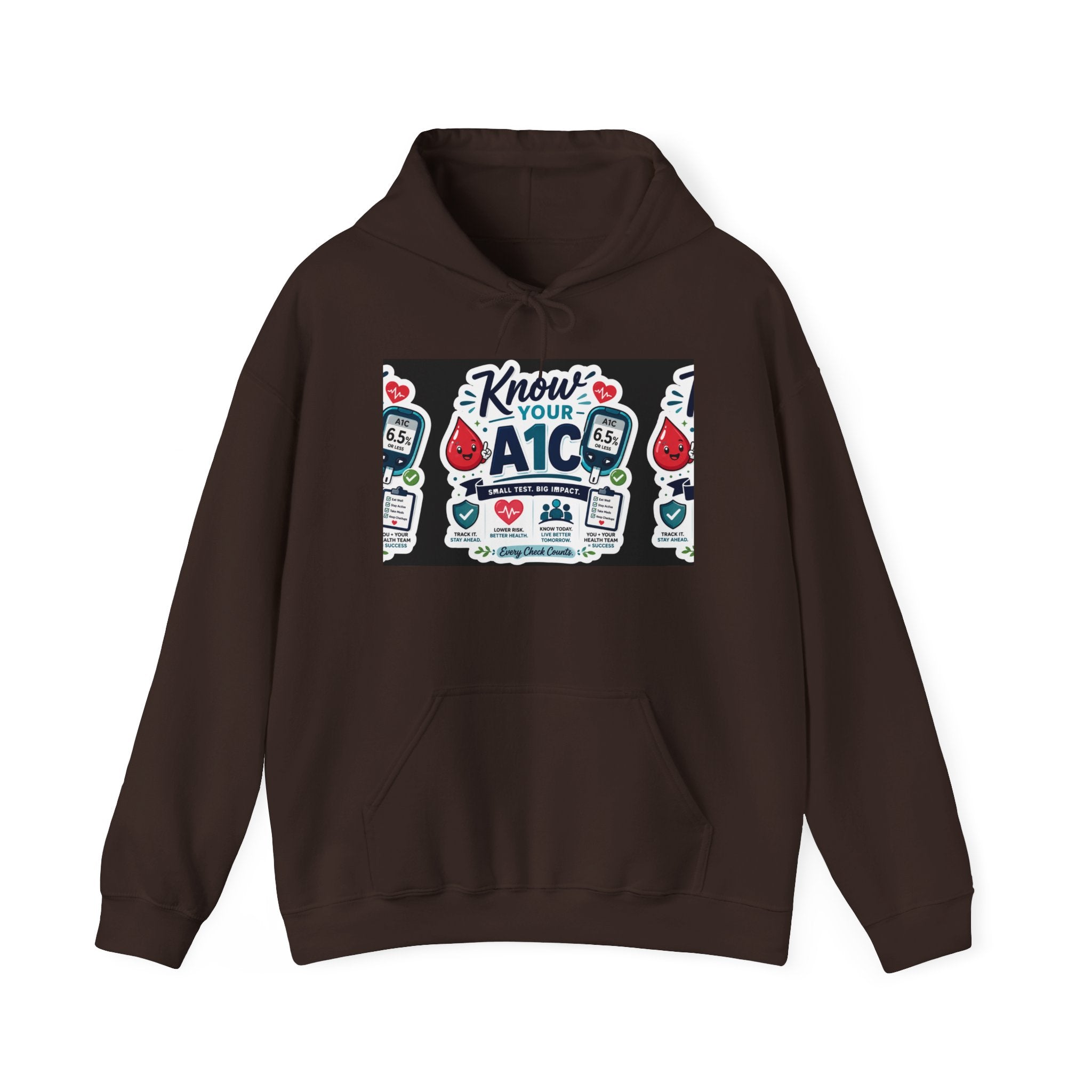 Know Your A1C Hoodie — Diabetes Awareness Sweatshirt