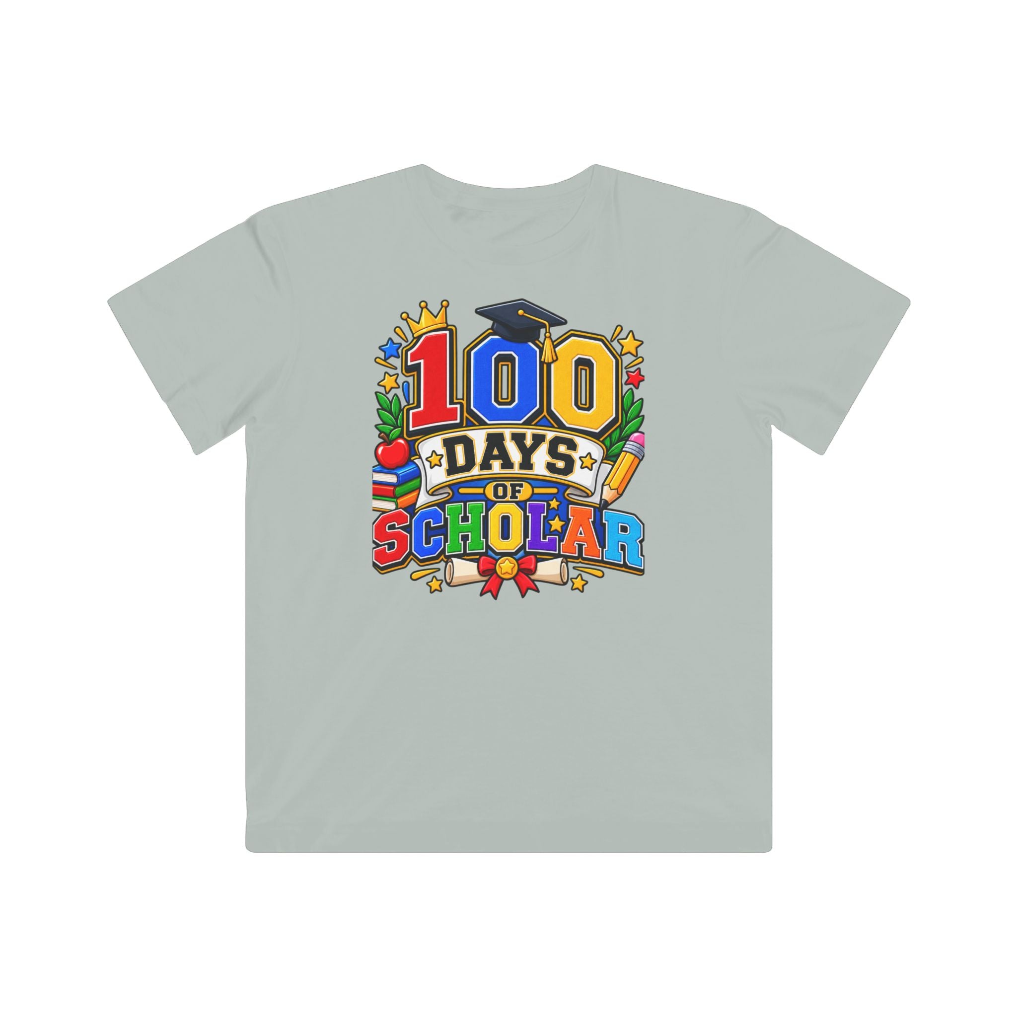 100 Days of School Kids Tee — Colorful Scholastic Celebration Shirt