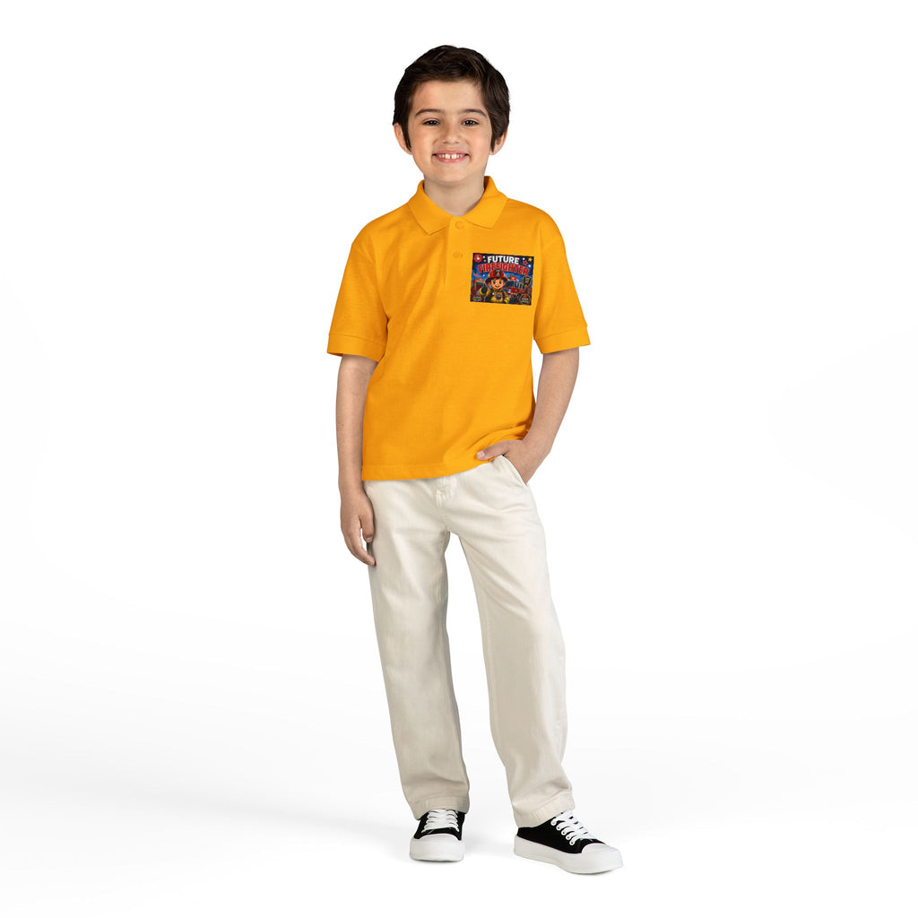 Youth Polo — "Future Firefighter" Kids Short-Sleeve Polo