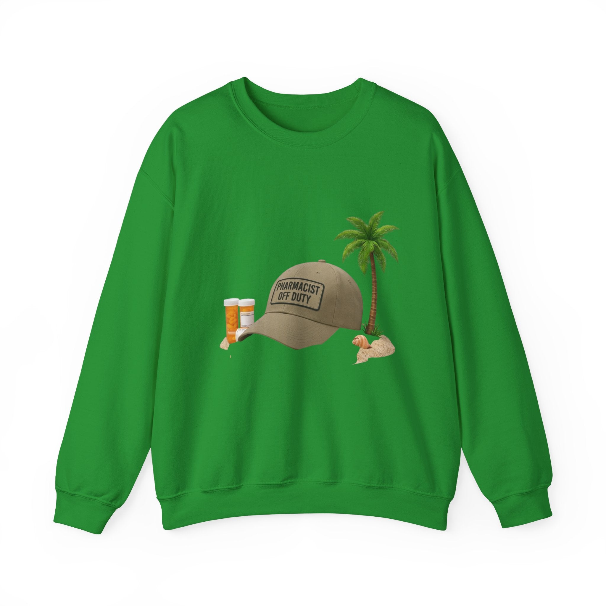 Vacation Vibes Sweatshirt — 'Pharmacist Off Duty' Palm Tree Travel Crewneck