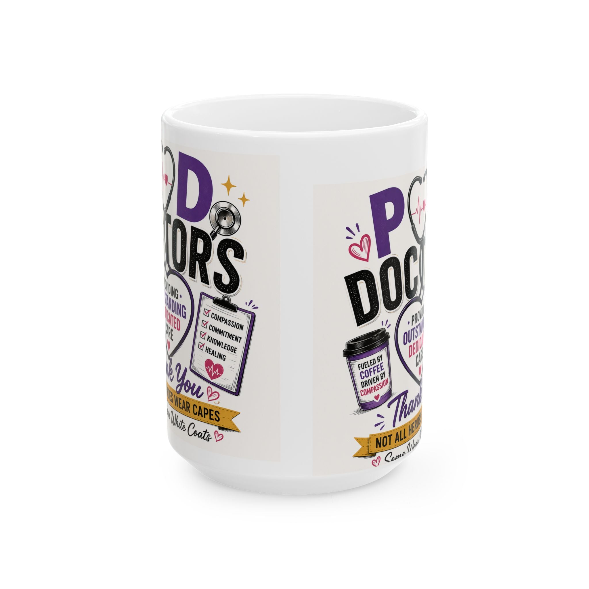 POD Doctor Ceramic Mug — Funny Coffee Lover Gift for Medical Pros (11oz & 15oz)