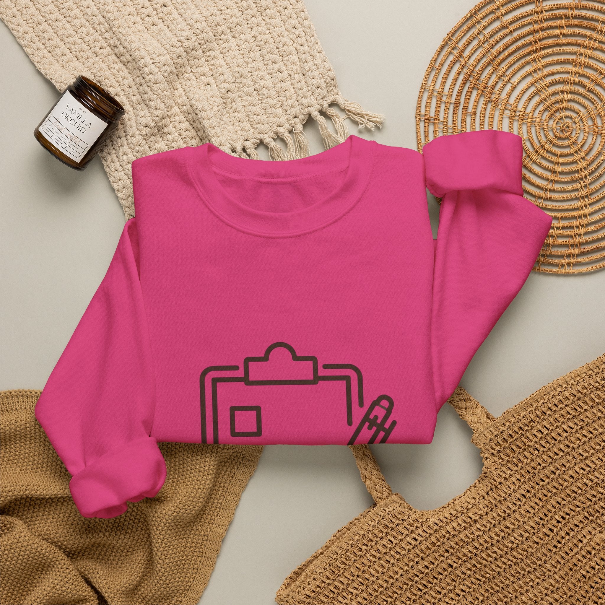 Checklist Crewneck Sweatshirt — Minimal Planner Icon Pullover