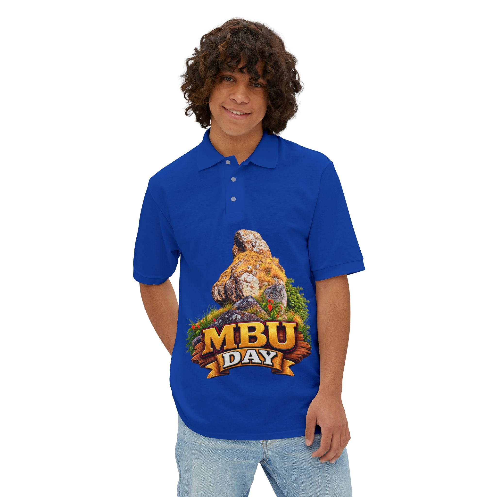 MBU Day Polo — 'United by Heritage, Inspired by Community' Men's Short-Sleeve Polo