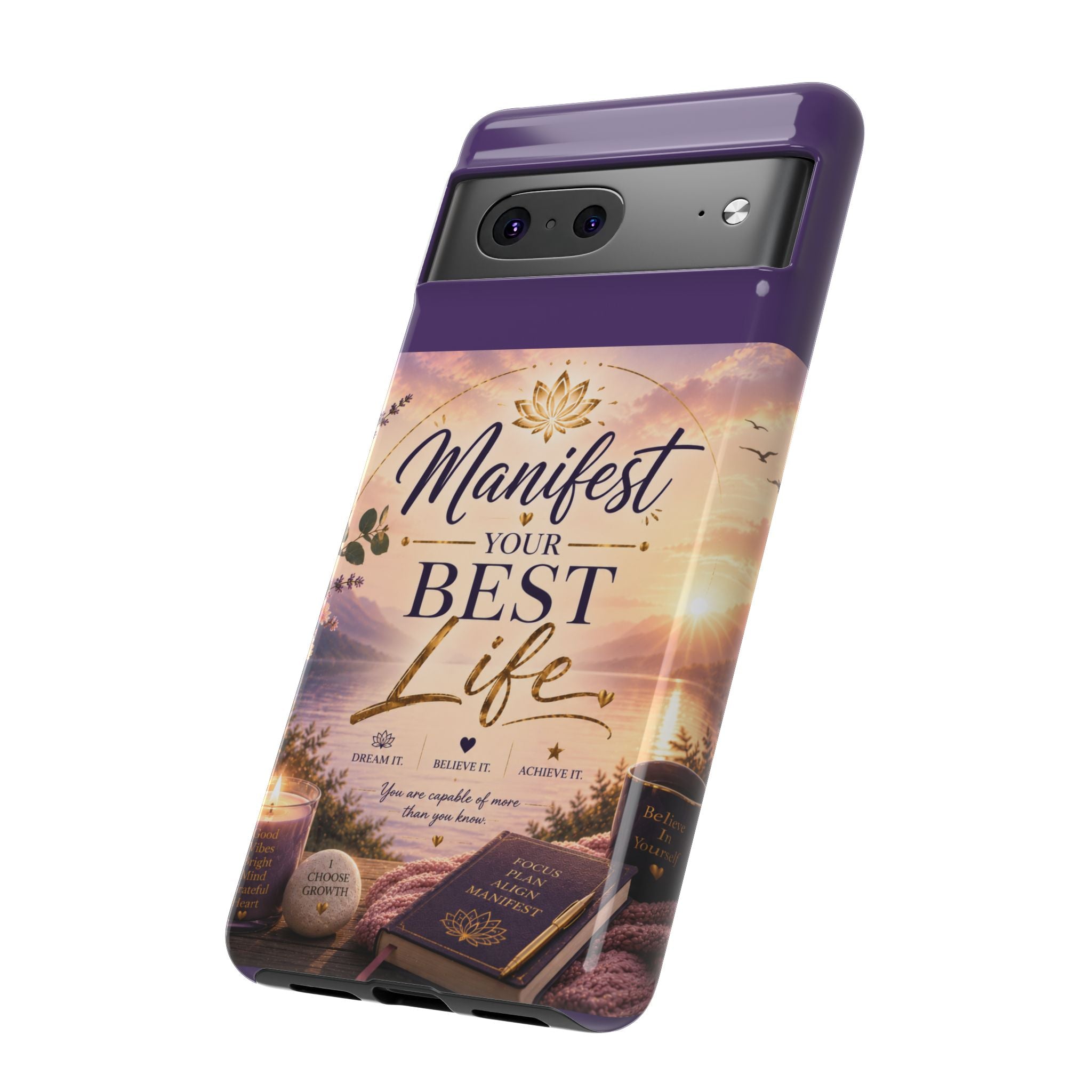 Manifest Your Best Life Phone Case — Inspirational Spiritual Protective Cover