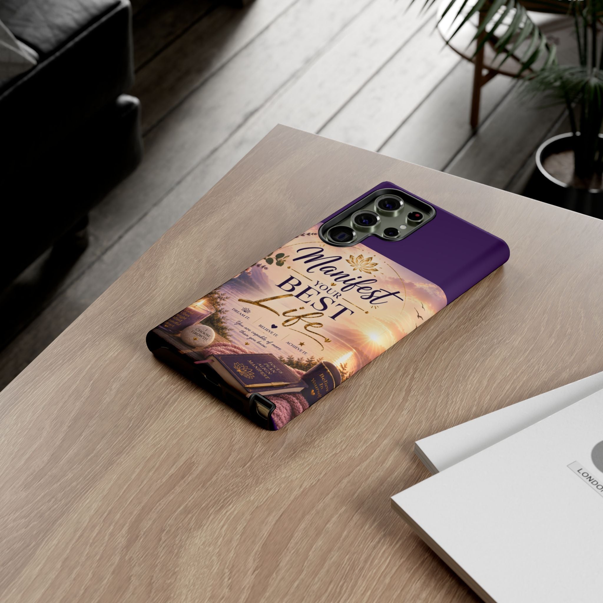 Manifest Your Best Life Phone Case — Inspirational Spiritual Protective Cover