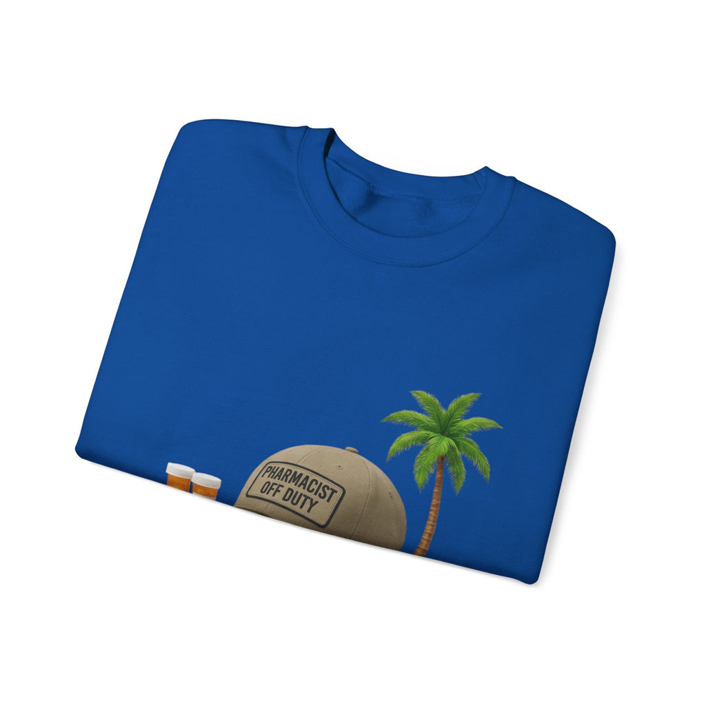 Vacation Vibes Sweatshirt — 'Pharmacist Off Duty' Palm Tree Travel Crewneck