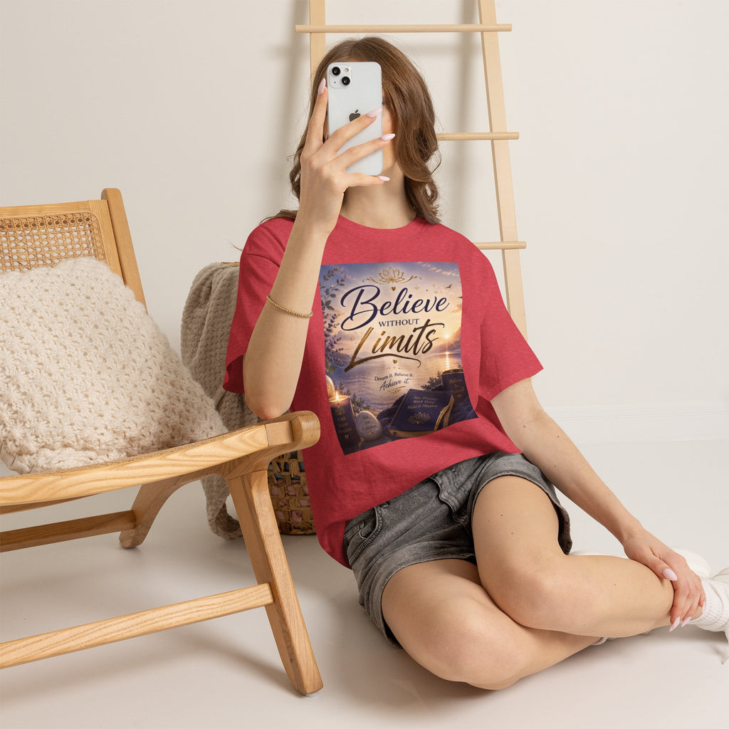 Believe Without Limits T-Shirt — Inspirational Faith Graphic Tee