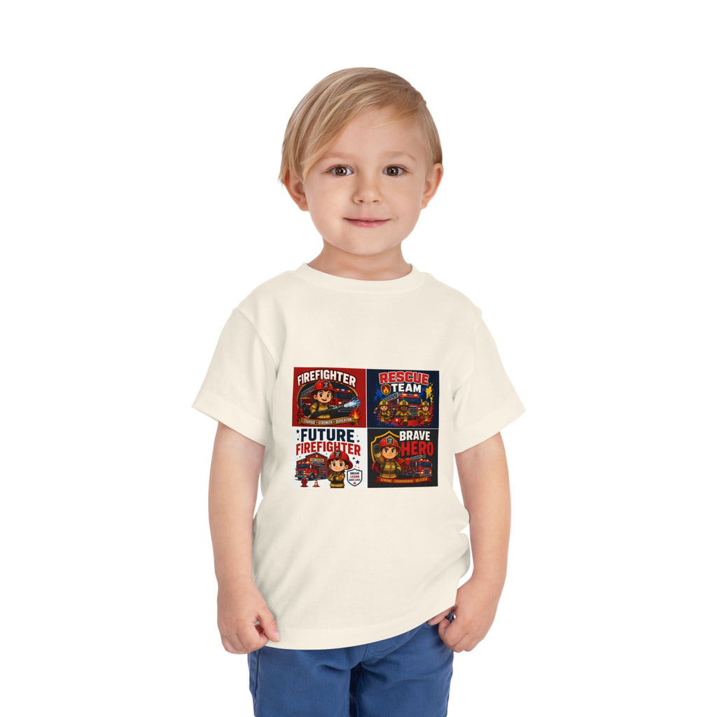 Toddler Firefighter Tee – "Future Firefighter" Rescue Team Brave Hero Kids Shirt