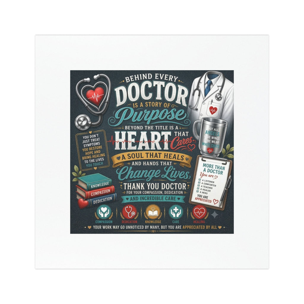Doctor Appreciation Car Magnet — "Behind Every Doctor" Heartfelt Tribute Magnet