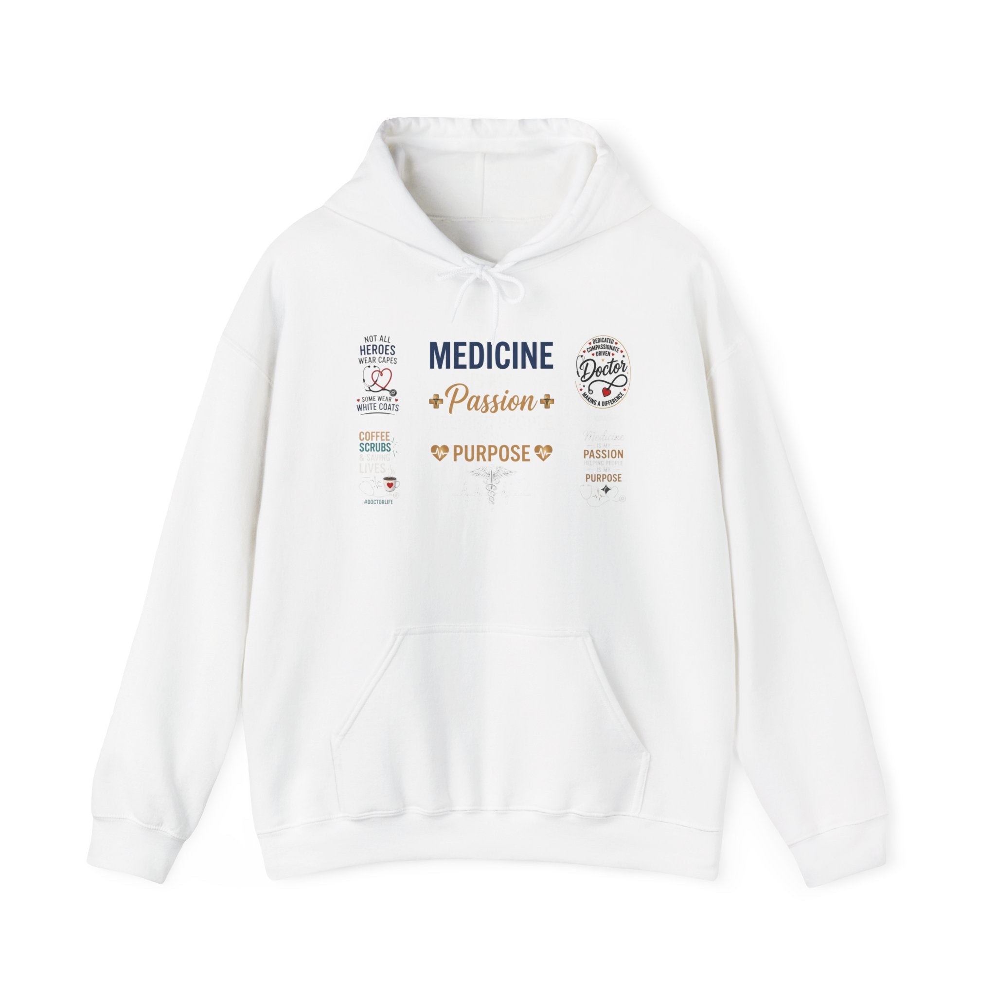 Medicine Passion Purpose Hoodie – Medical Student & Nurse Gift Pullover