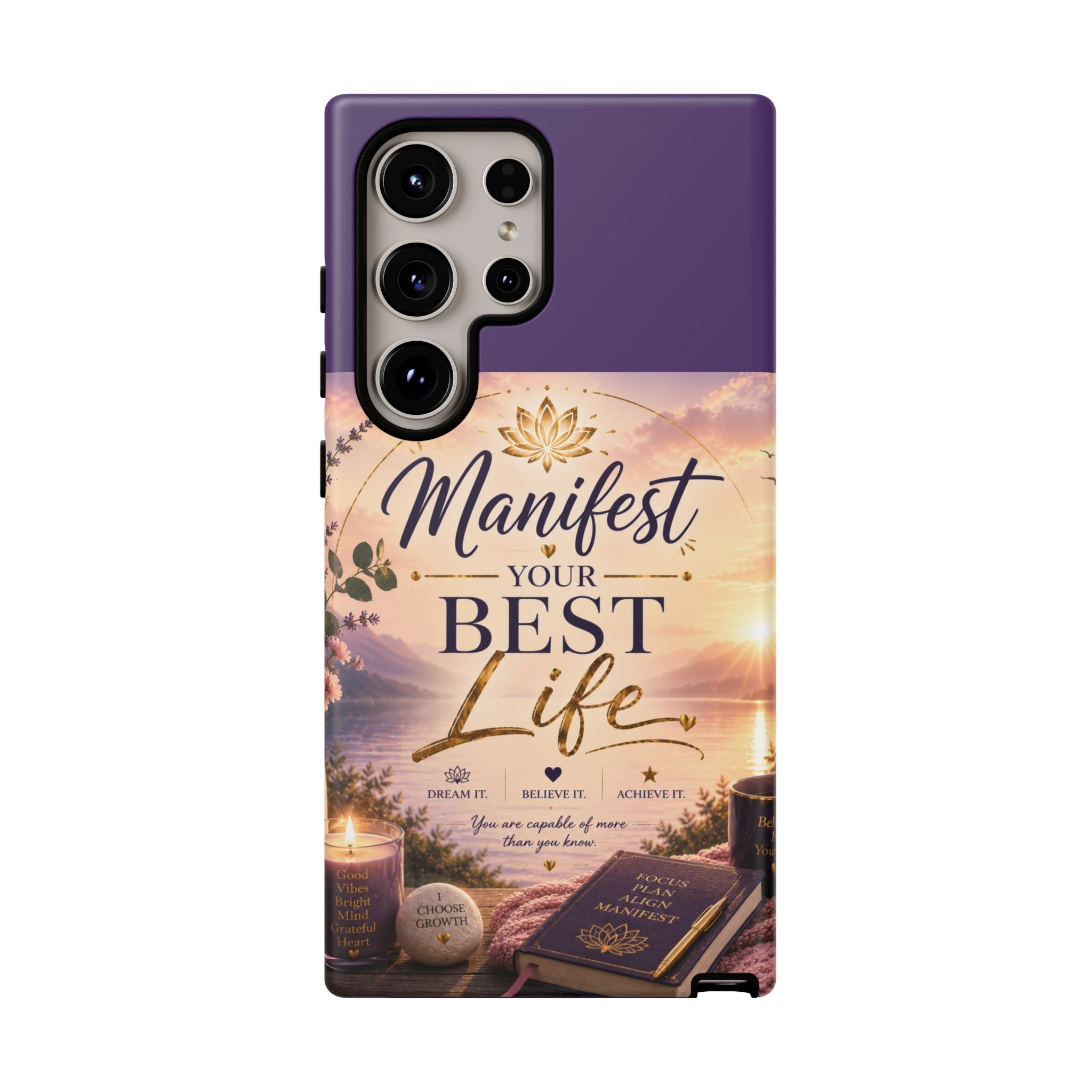 Manifest Your Best Life Phone Case — Inspirational Spiritual Protective Cover