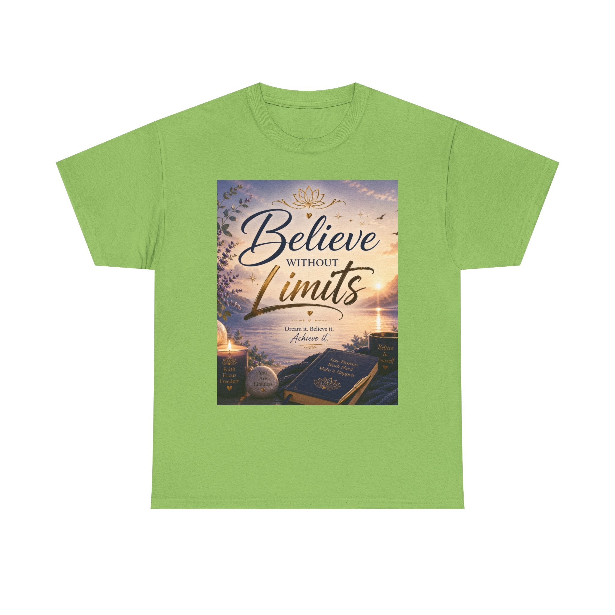 Believe Without Limits T-Shirt — Inspirational Faith Graphic Tee