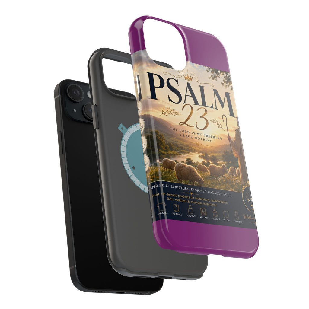 Psalm 23 Phone Case — Magnetic Impact-Resistant Christian iPhone Cover