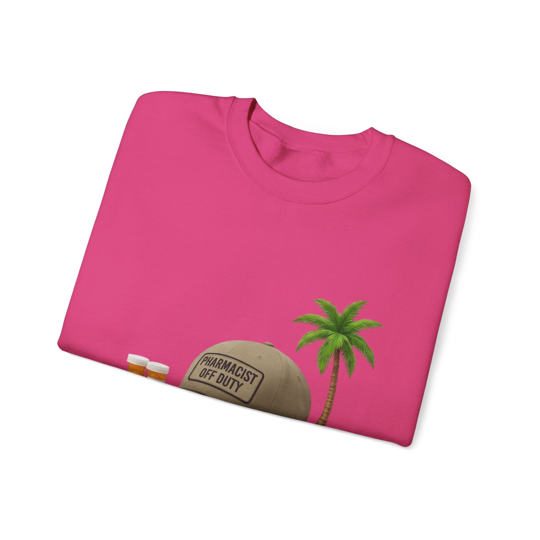 Vacation Vibes Sweatshirt — 'Pharmacist Off Duty' Palm Tree Travel Crewneck