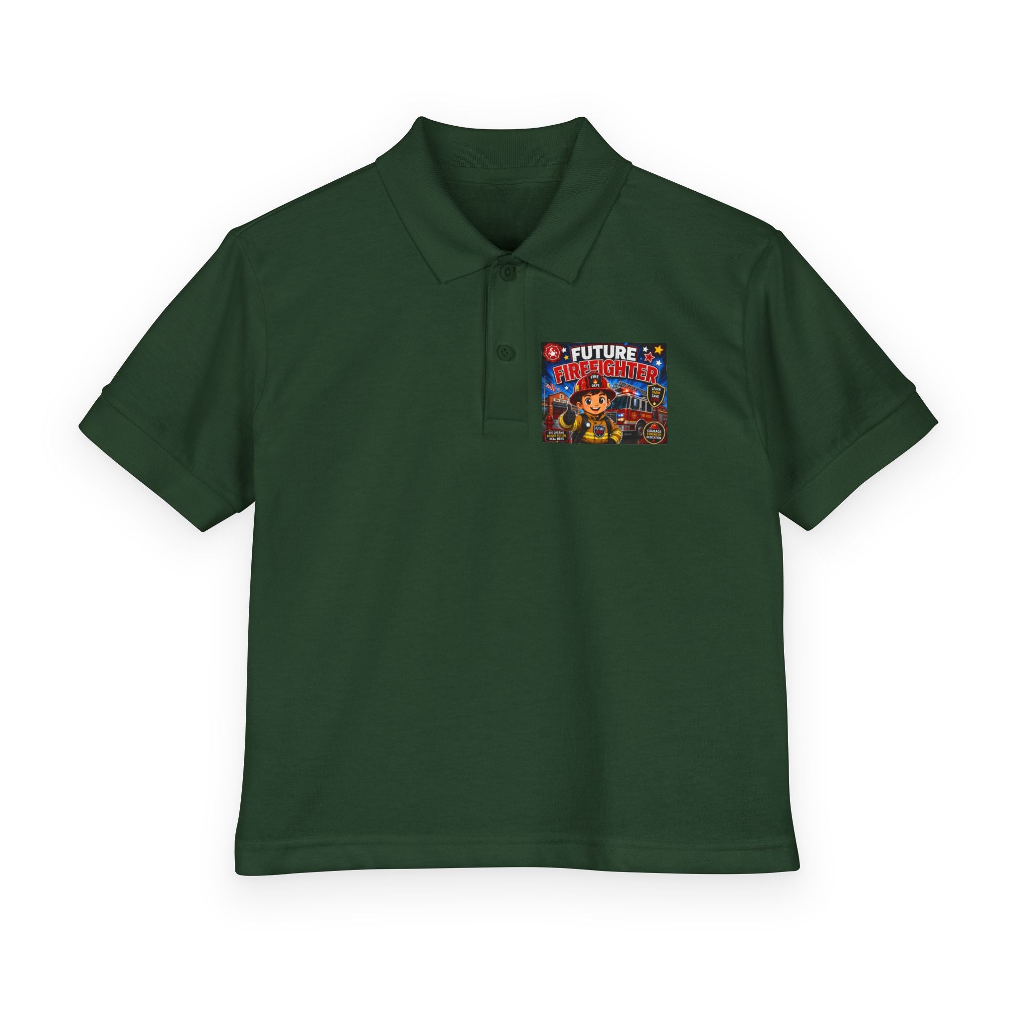 Youth Polo — "Future Firefighter" Kids Short-Sleeve Polo
