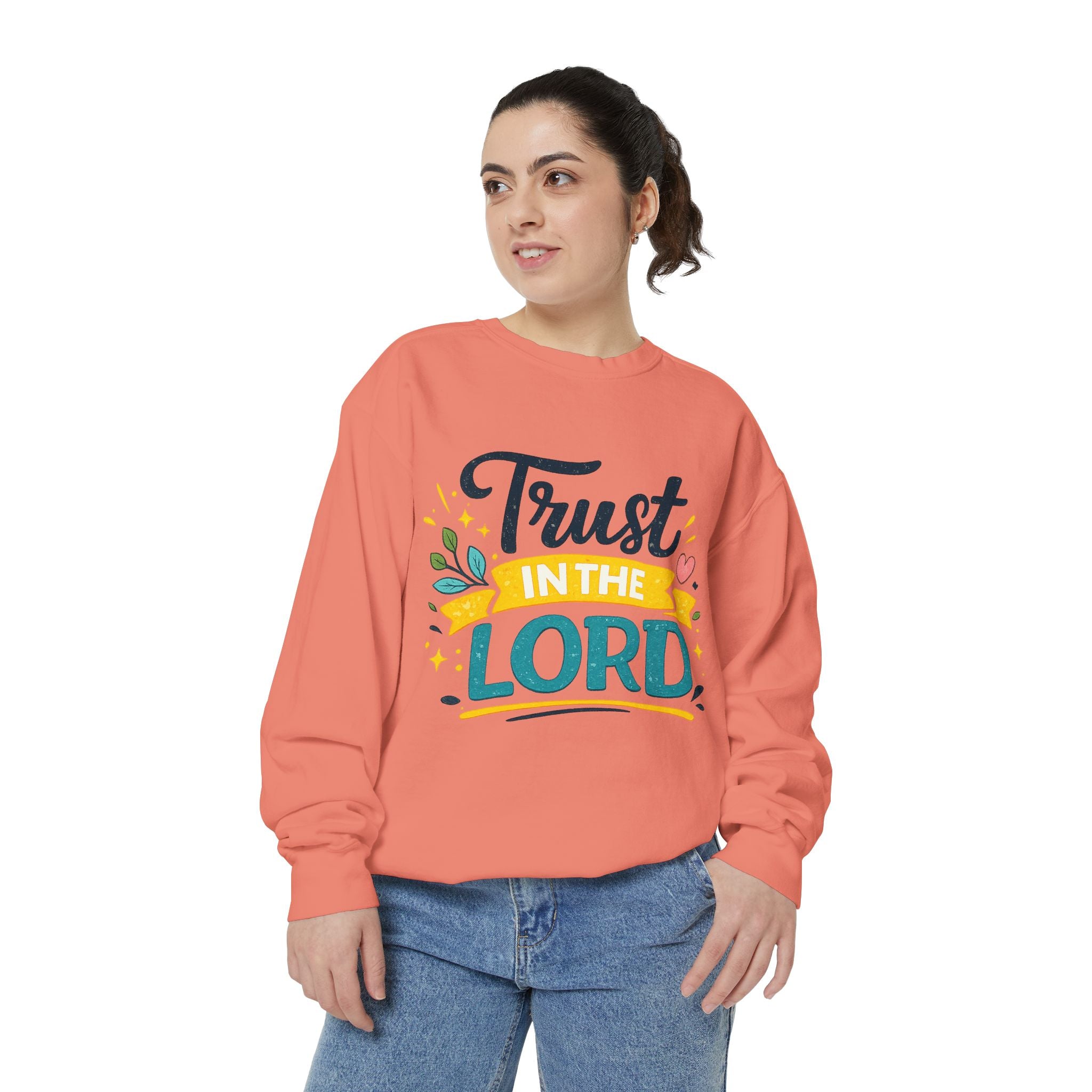 Trust in the Lord Sweatshirt — Inspirational Christian Faith Crewneck