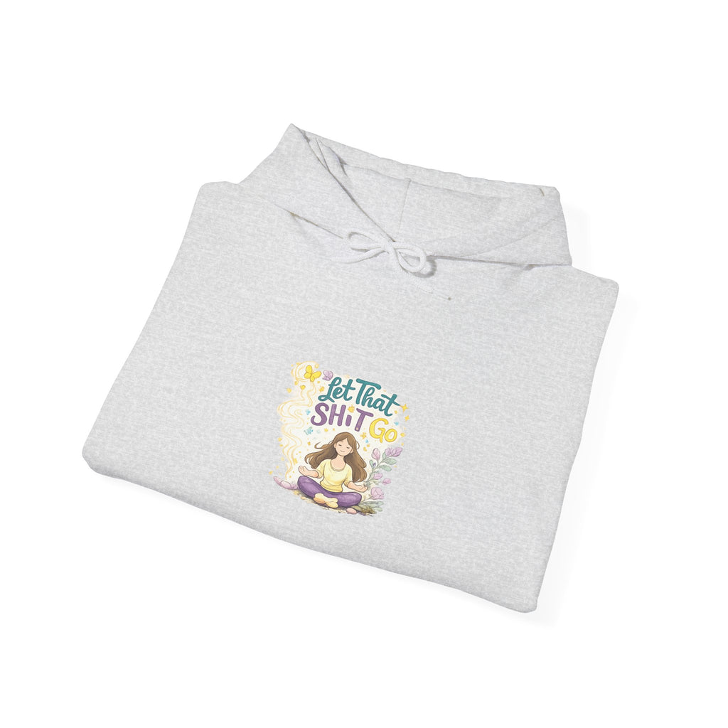 Cozy Witch Vibes Hoodie — "Not That Sh!t" Cute Witch Illustration Hoodie