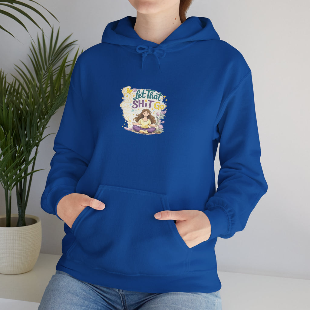 Cozy Witch Vibes Hoodie — "Not That Sh!t" Cute Witch Illustration Hoodie