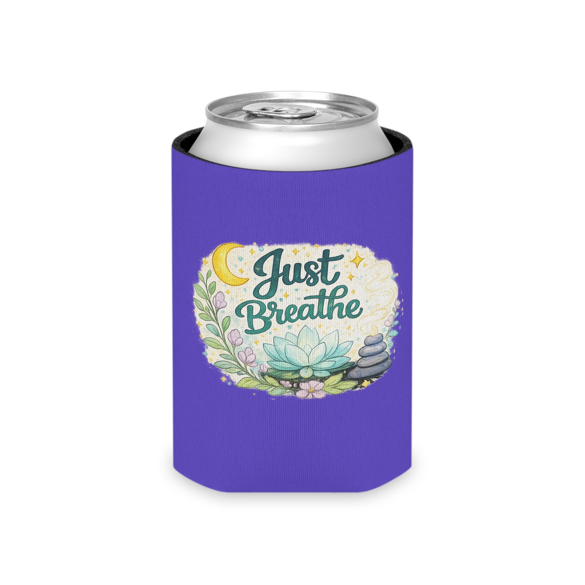 Just Breathe Can Cooler — Calming Floral Beverage Insulator