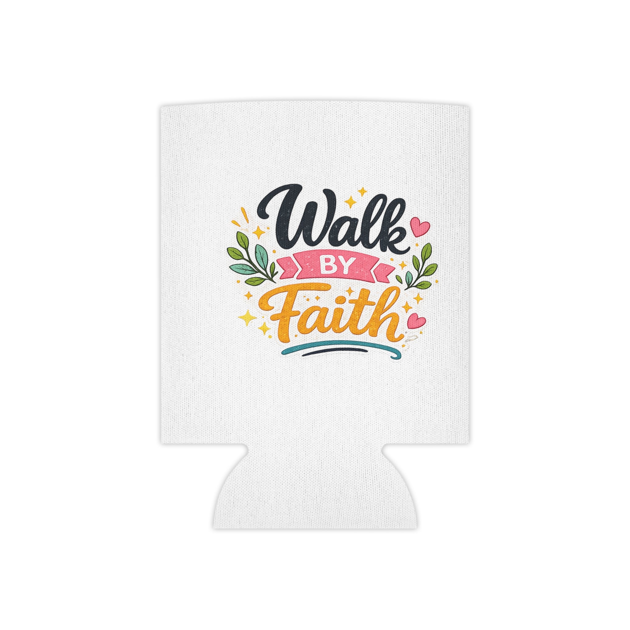 Walk By Faith Can Cooler — Inspirational Faith Beverage Koozie