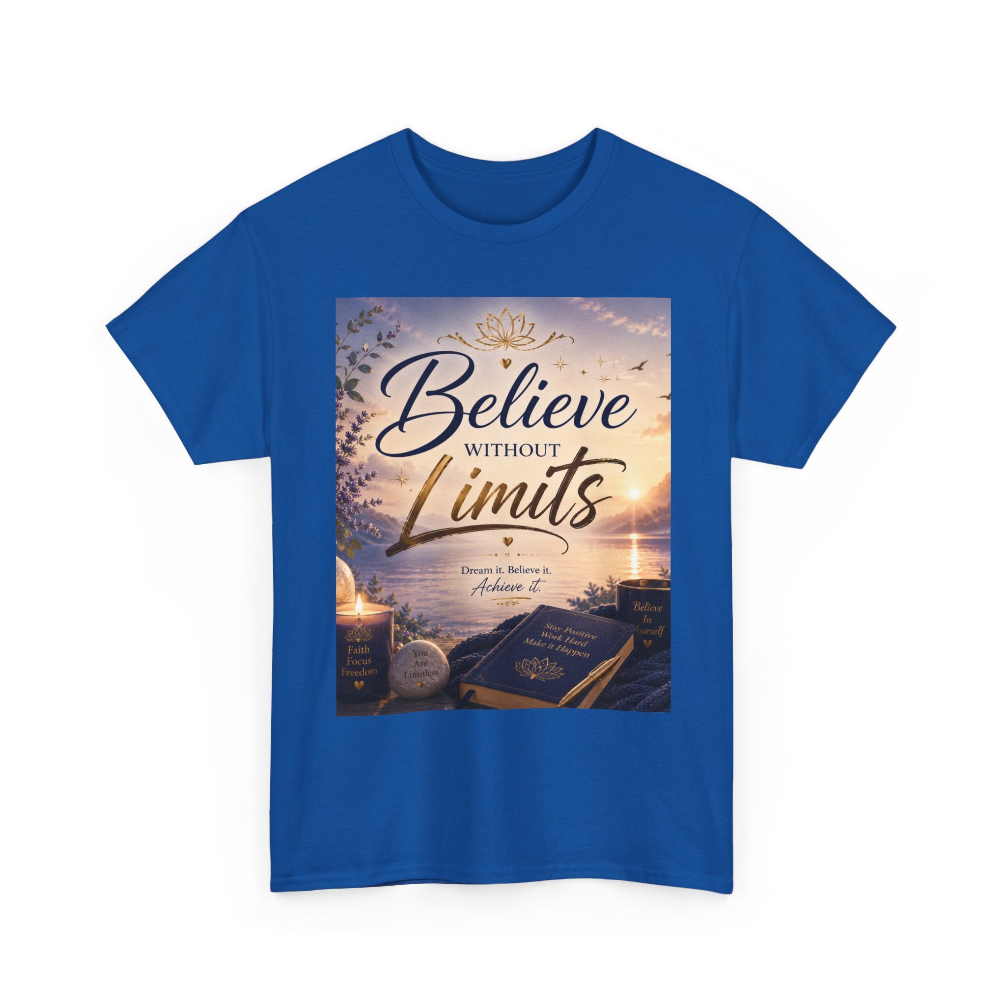 Believe Without Limits T-Shirt — Inspirational Faith Graphic Tee