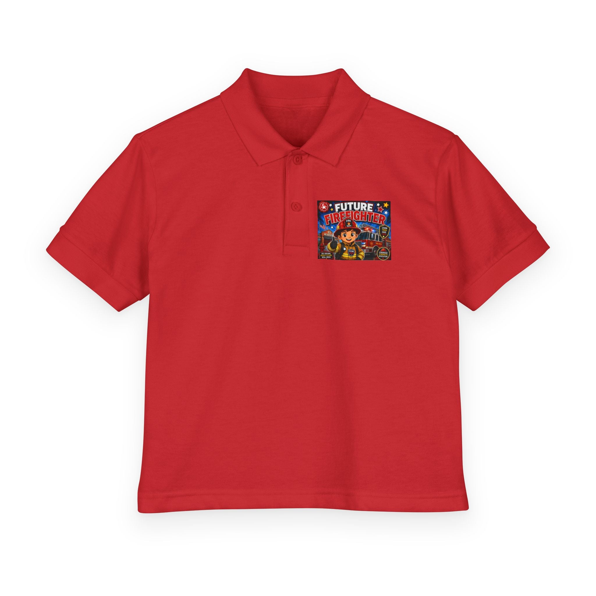 Youth Polo — "Future Firefighter" Kids Short-Sleeve Polo