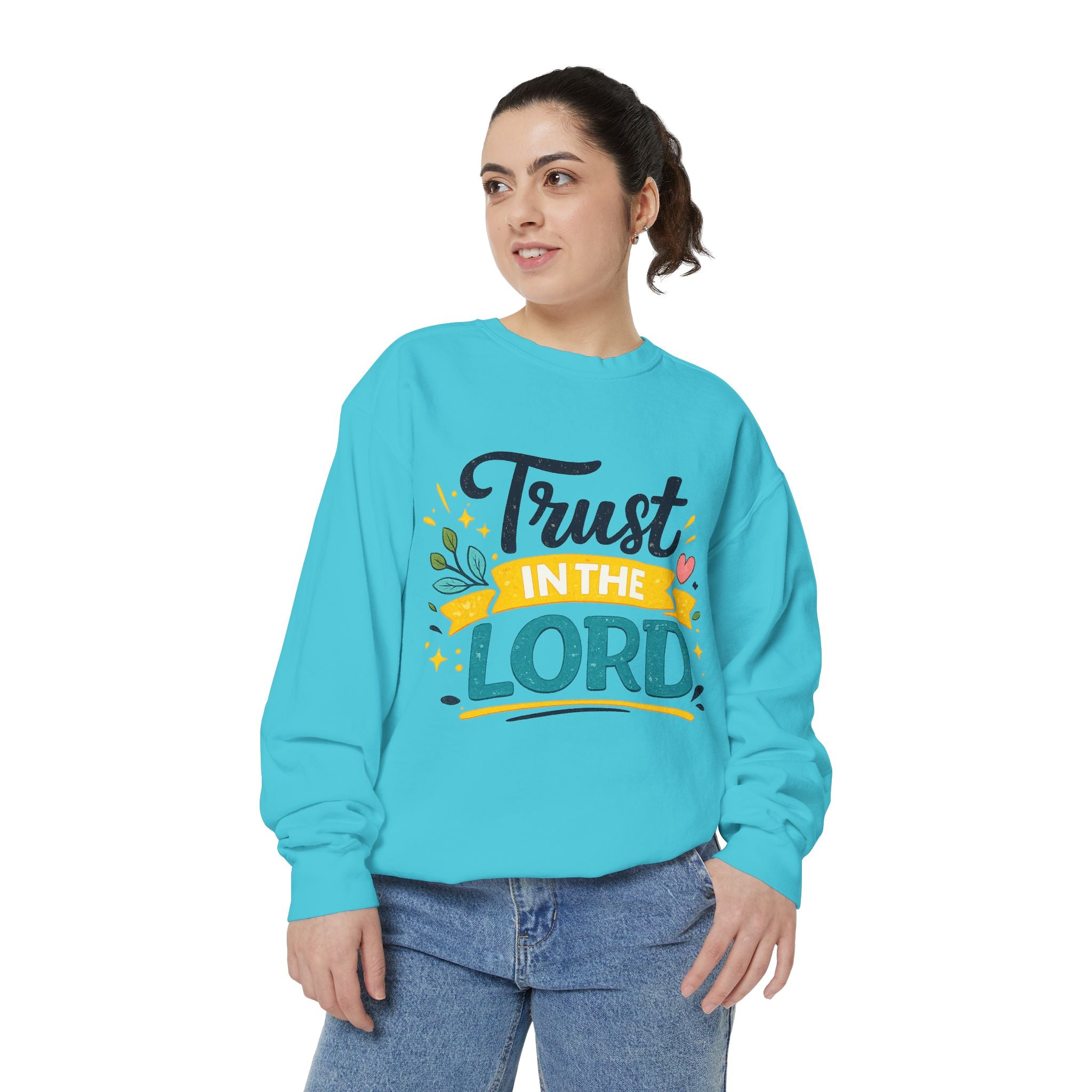 Trust in the Lord Sweatshirt — Inspirational Christian Faith Crewneck