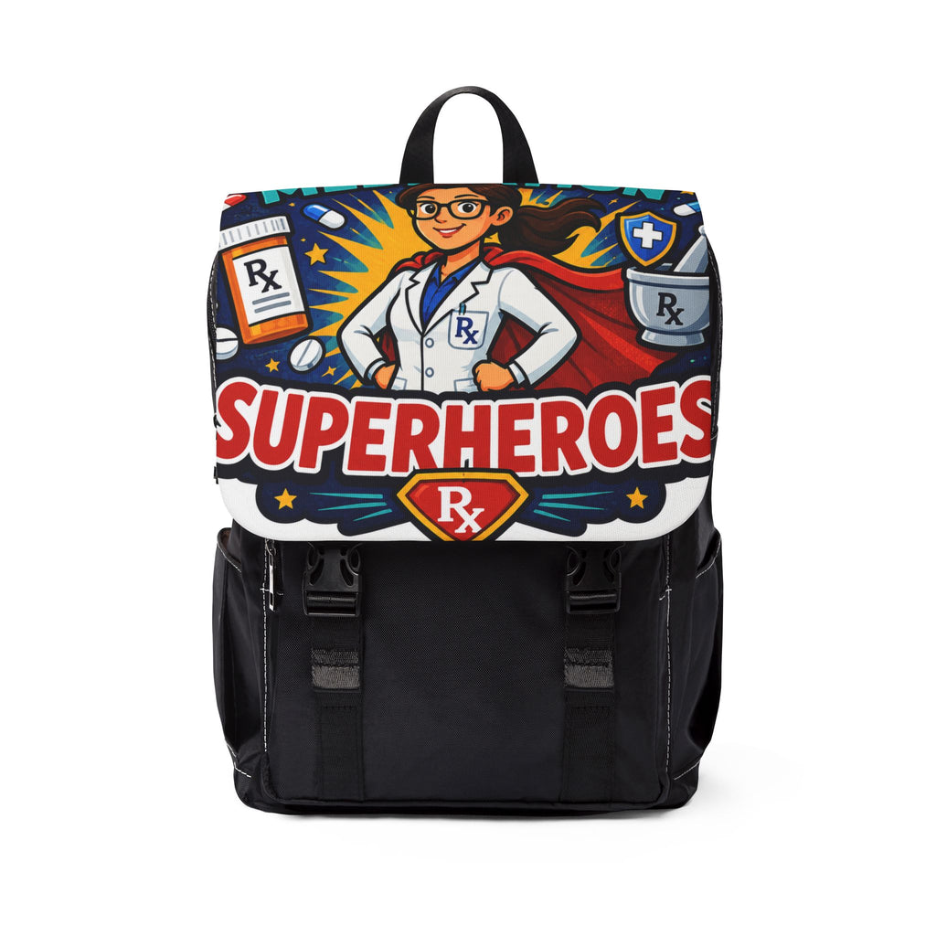 Pharmacist Superheroes Backpack — Rx Nurse Hero Medical School Bag