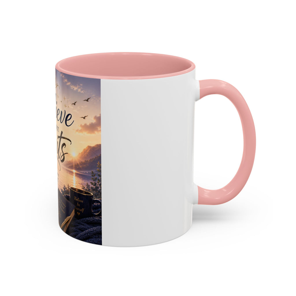 Believe Without Limits Coffee Mug — Inspirational Motivational Ceramic Mug (11/15oz)